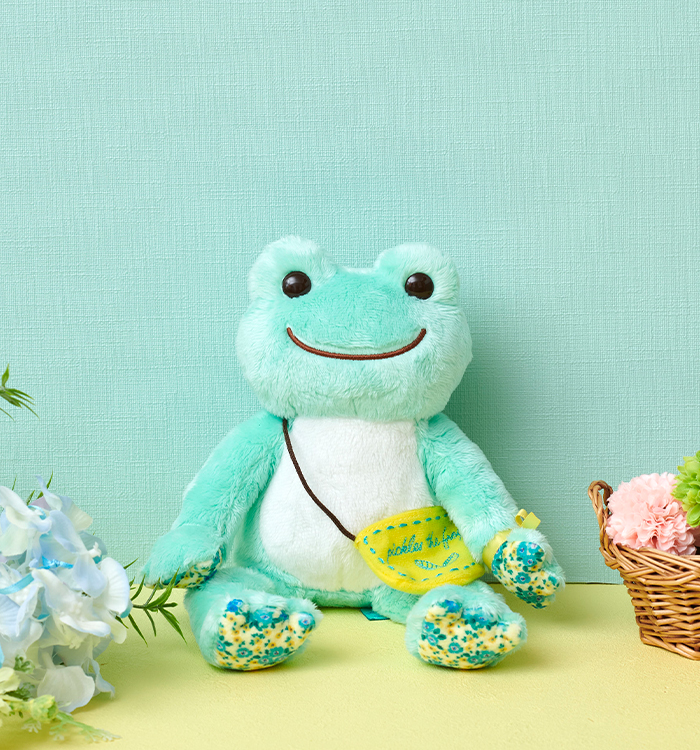 ポケットティッシュケース かえる カエル frog青系 ハンドメイド