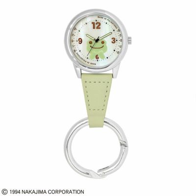 かえるのピクルス】カラビナ付きウォッチ（ピスタチオグリーン）ST