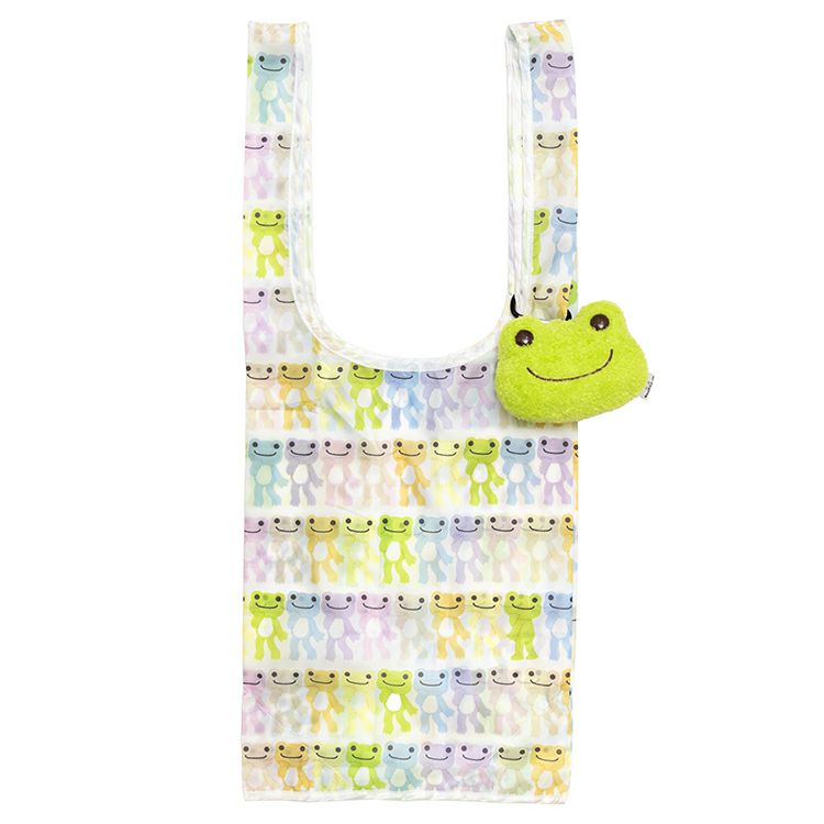 かえるのピクルス】ぬいぐるみエコバッグ（フェイス/GR）211217-25