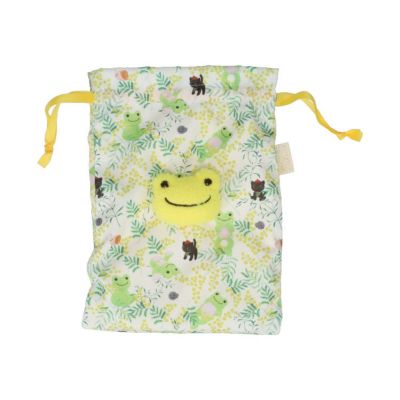 かえるのピクルス】ボアフェイス巾着（いちご）192295-24 | かえるの